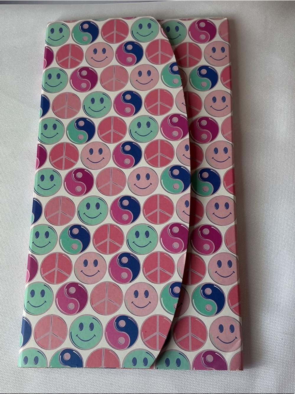 ⭐️ ★ Smiley Face Retro Stationery Set Folder Notebook Notepad Colorful Y2K